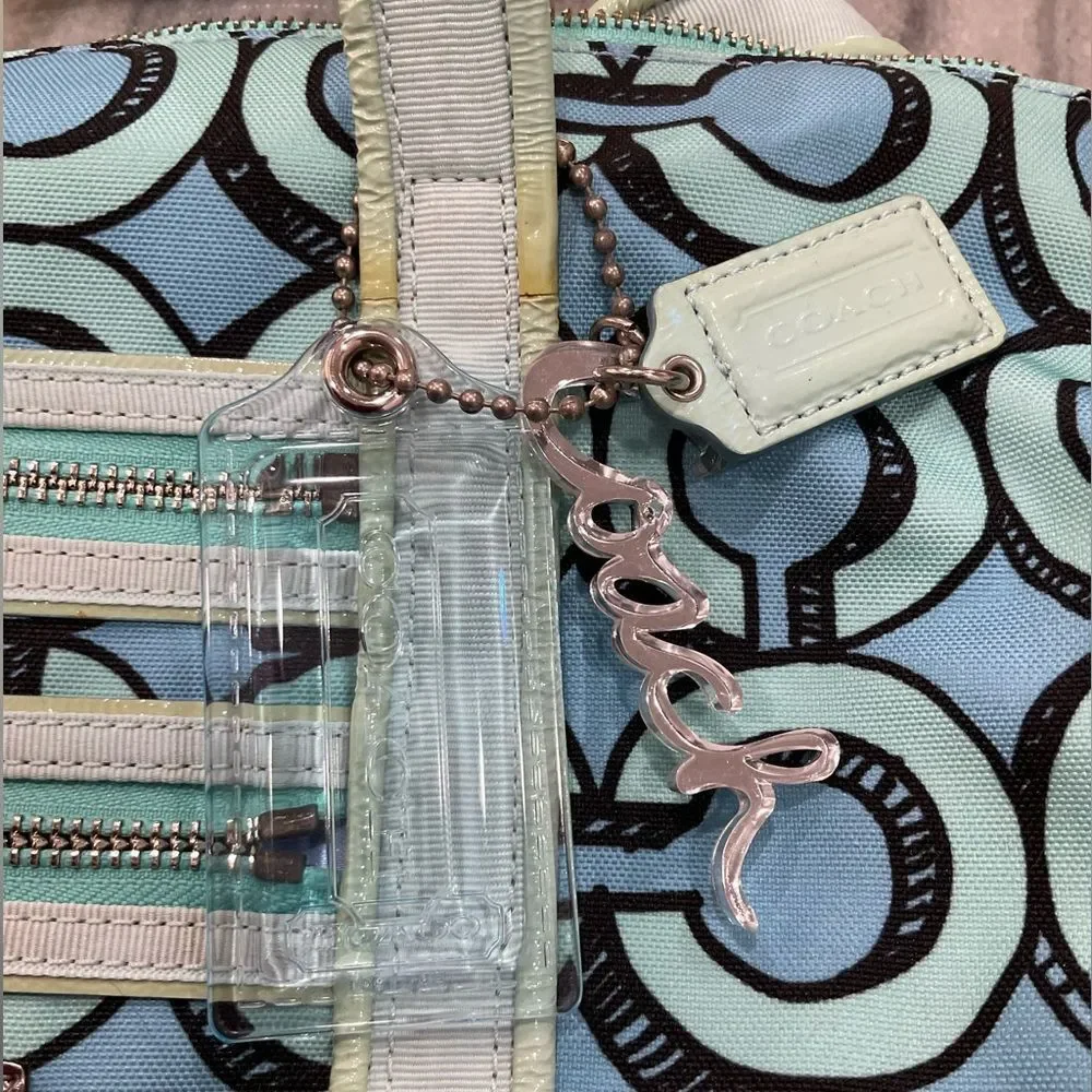 Coach Poppy 3D‎ Op Art Glam Tote Purse Handbag